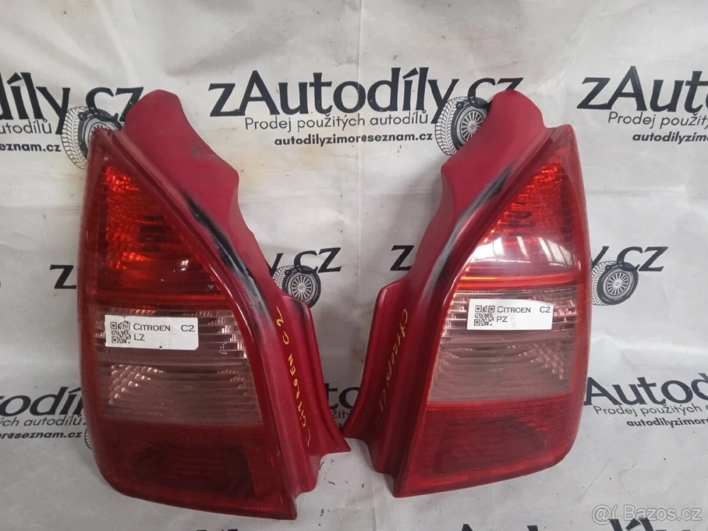 Citroen C2 zadní světlo